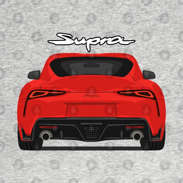 Rear Supra 5th Generation GR A90 red by creative.z